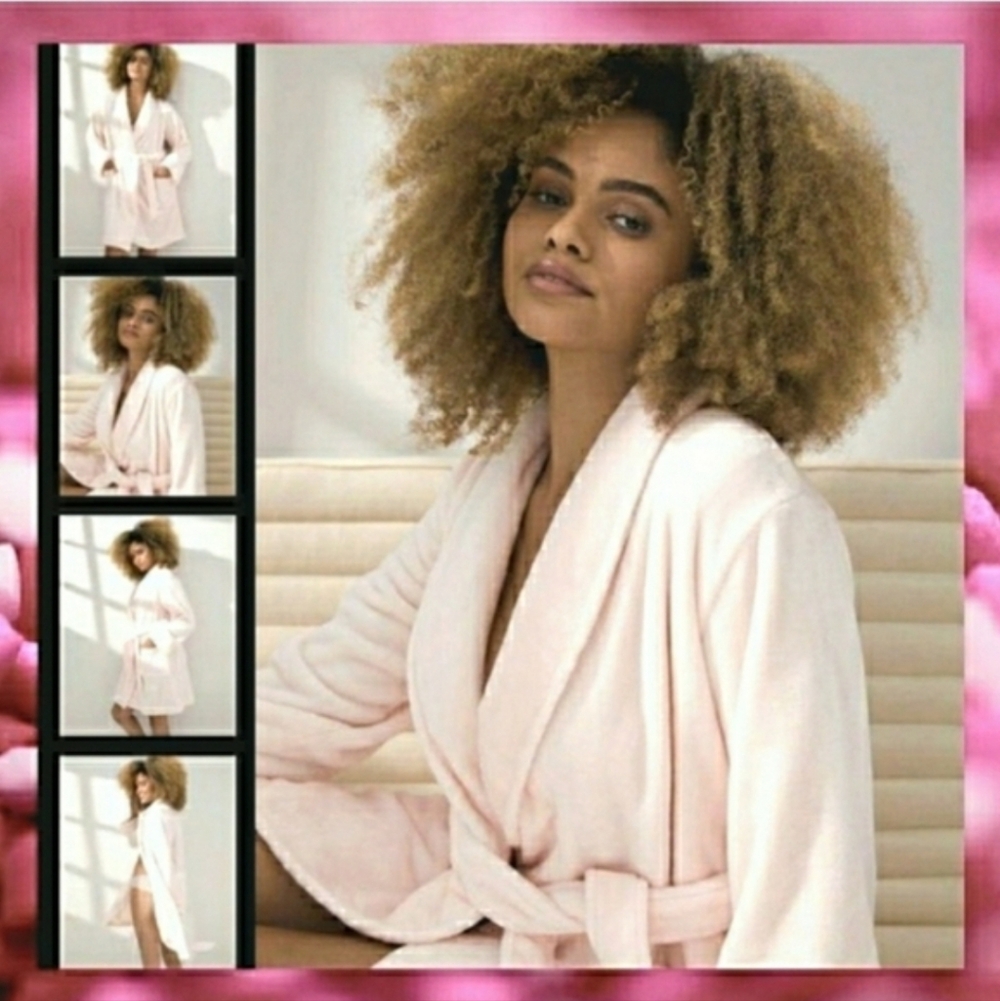 Pink Robe Short Soma Luxury Valentine L/XL NWT 💗 RETAIL $84- - Picture 6 of 12
